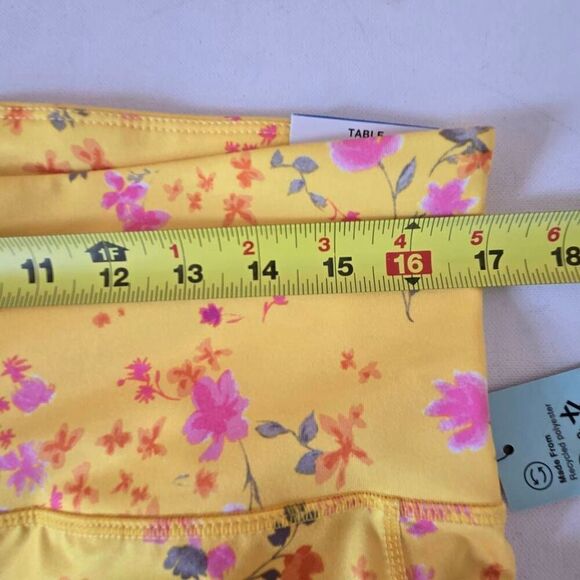 NWT Ideology Womens Floral Compression Active Crop Performance Leggings Pansy XL - Picture 9 of 13